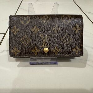 Louis Vuitton Monogram Tresor Wallet-Preloved-ink mark on inside (in picture)